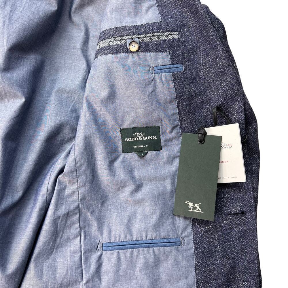 New Men’s Rodd & Gunn Cove Road Linen Blend Blazer Size S - Picture 6 of 12